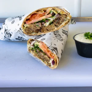 Shawarma brisket wrap